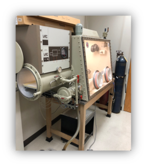 Controlled-atmosphere glovebox